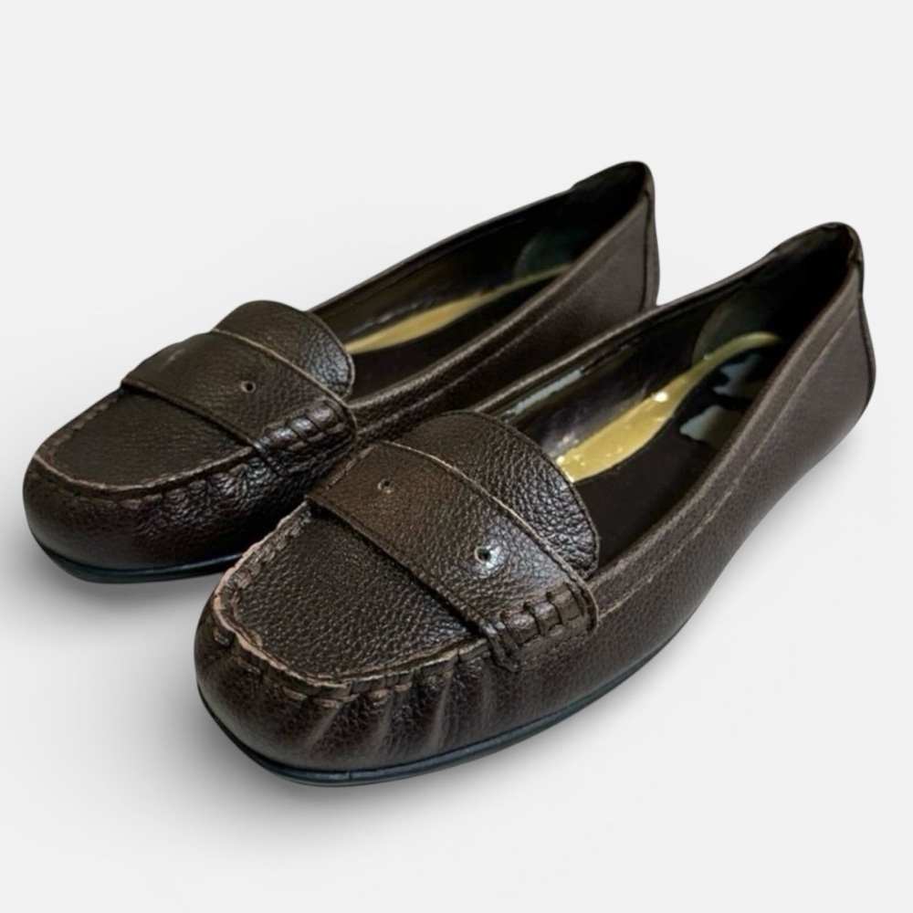 Lauren Ralph Lauren Dark Brown Leather Loafers